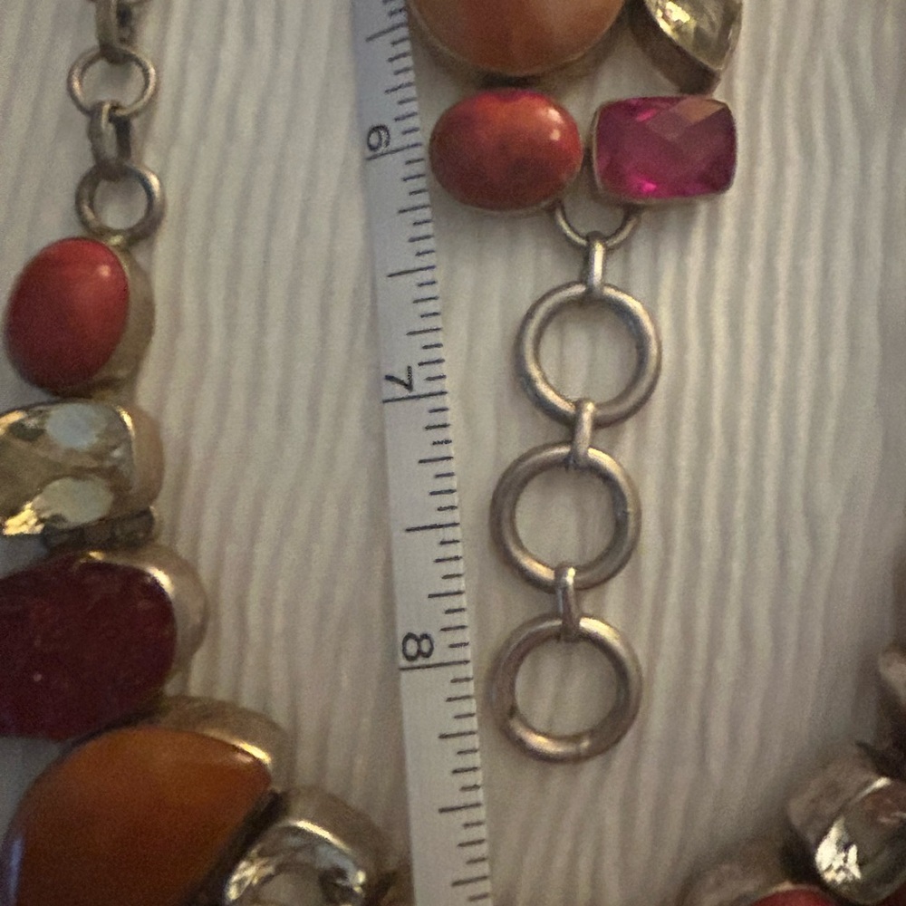 Fabulous 925 Silver Necklace & Bracelet Set - Picture 4 of 7